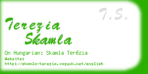 terezia skamla business card