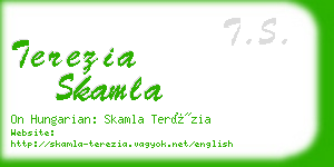 terezia skamla business card